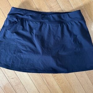 LANDS’ END Size 10 Dark Navy Swimsuit Skirt